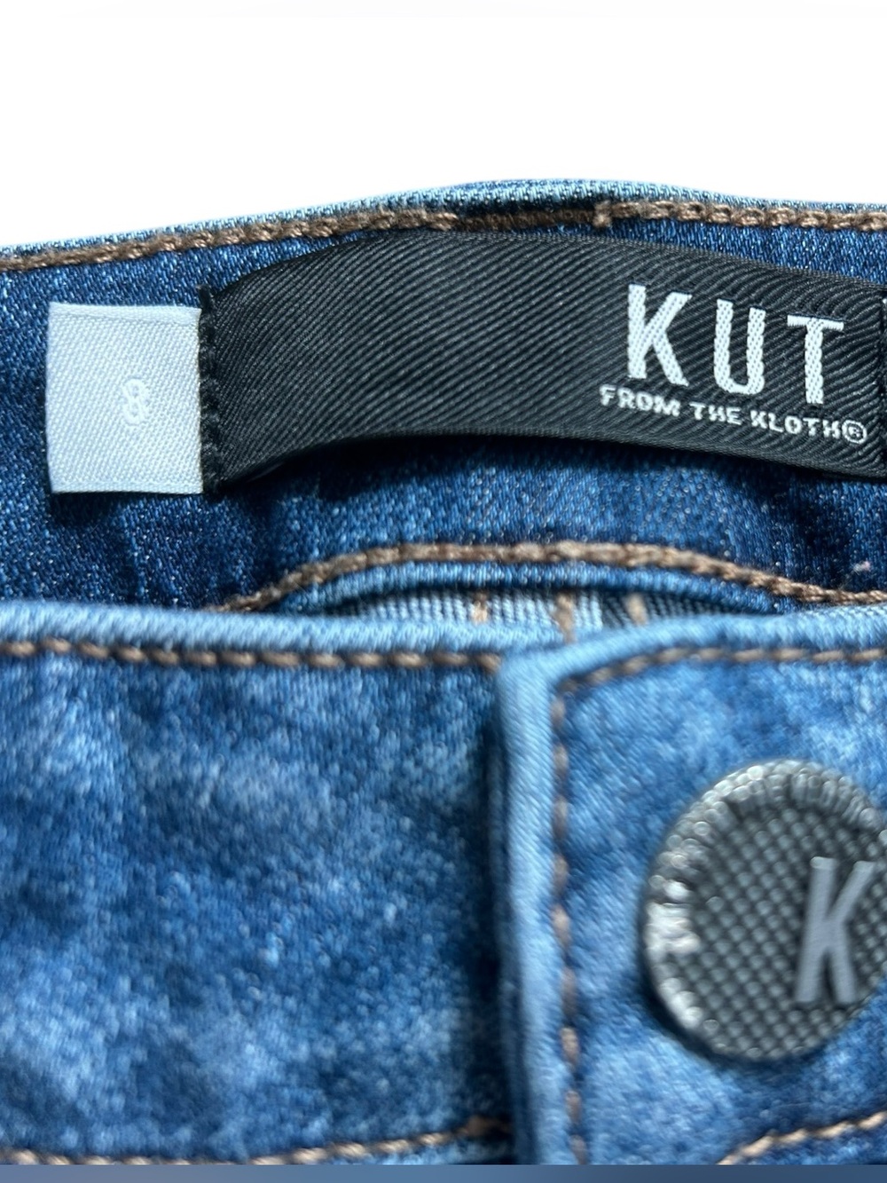 Kut from the Kloth Connie High Rise Ankle Jeans Pink Side Racing Stripe Size 8 - Picture 4 of 10